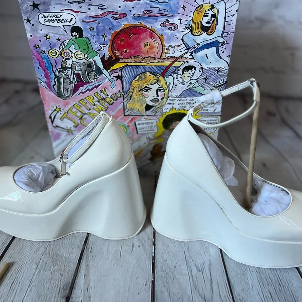 Jeffrey Campbell YAZMIN Wedge Platform Shoe in Patent - Picture 11 of 12